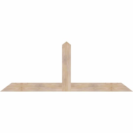 Ekena Millwork Portland Smooth Timber Gable Bracket, Douglas Fir, 84"W x 31"H x 1 1/2"D x 5 1/2"F, 9/12 Pitch GBW084X31X0206POR00SDF